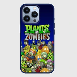 Чехол для iPhone 13 Pro Plants vs zombies