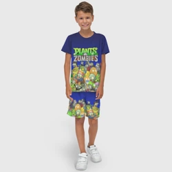 Детский костюм с шортами 3D Plants vs zombies - фото 2