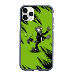 Чехол для iPhone 11 Pro Max матовый Plants vs. Zombies