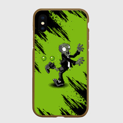 Чехол для iPhone XS Max матовый Plants vs. Zombies