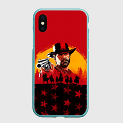 Чехол для iPhone XS Max матовый Red Dead Redemption 2