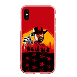 Чехол для iPhone XS Max матовый Red Dead Redemption 2