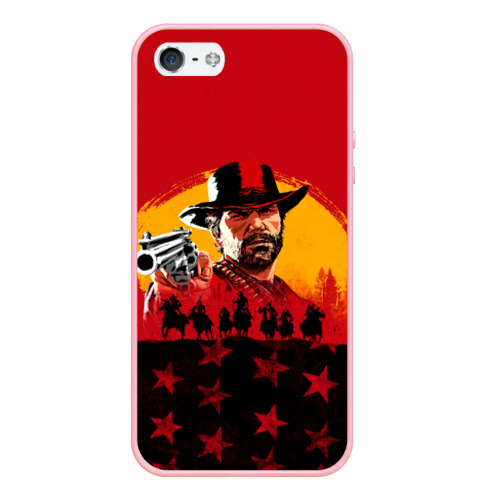 Чехол для iPhone 5/5S матовый Red Dead Redemption 2