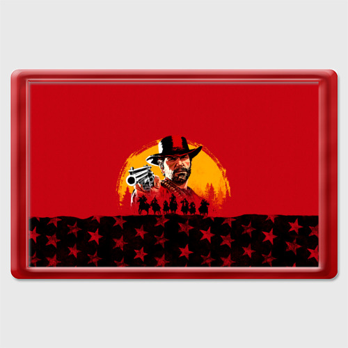 Магнит 45*70 Red Dead Redemption 2, цвет красный