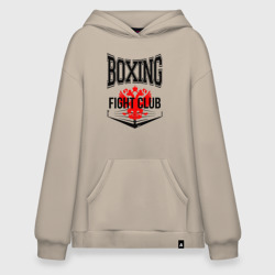 Худи SuperOversize хлопок Boxing fight club Russia