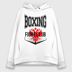 Женское худи Oversize хлопок Boxing fight club Russia