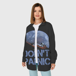 Женская рубашка oversize 3D Dont Panic - фото 2