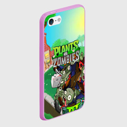 Чехол для iPhone 5/5S матовый Plants vs. zombies - фото 2