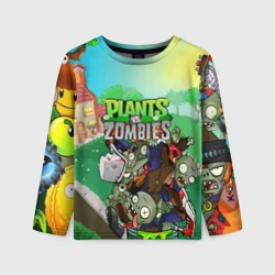 Детский лонгслив 3D Plants vs. zombies
