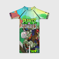 Детский купальный костюм 3D Plants vs. zombies