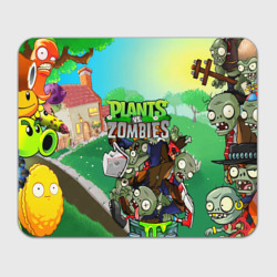 Прямоугольный коврик для мышки Plants vs. zombies