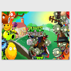 Поздравительная открытка Plants vs. zombies