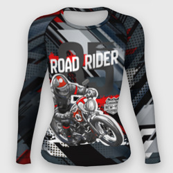 Женский рашгард 3D Road rider мотоциклист 