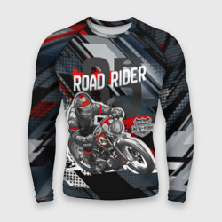 Мужской рашгард 3D Road rider мотоциклист 