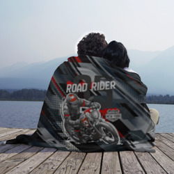 Плед 3D Road rider мотоциклист  - фото 2