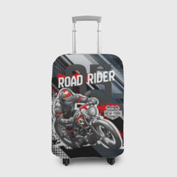 Чехол для чемодана 3D Road rider мотоциклист 