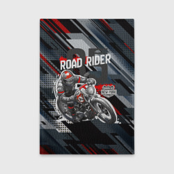 Обложка для автодокументов Road rider мотоциклист 