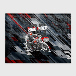 Обложка для студенческого билета Road rider мотоциклист 