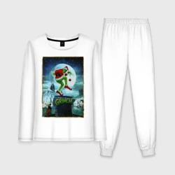 Женская пижама с лонгсливом хлопок Гринч Похититель Рождества