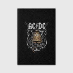Обложка для паспорта матовая кожа AC/DC - hells bells