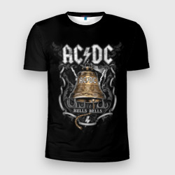 Мужская футболка 3D Slim AC/DC - hells bells