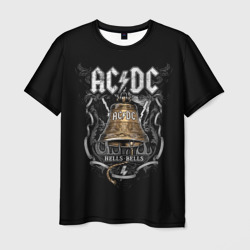 Мужская футболка 3D AC/DC - hells bells
