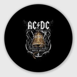 Круглый коврик для мышки AC/DC - hells bells
