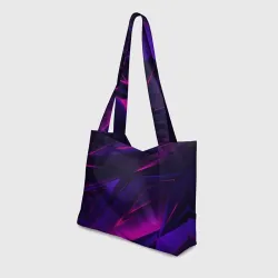 Пляжная сумка 3D Geometry stripes neon - фото 2