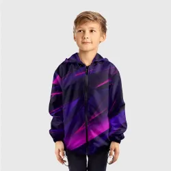 Детская ветровка 3D Geometry stripes neon - фото 2
