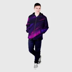 Мужская куртка 3D Geometry stripes neon - фото 2