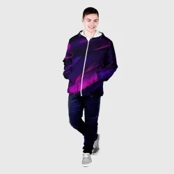 Мужская куртка 3D Geometry stripes neon - фото 2