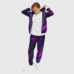 Мужской костюм 3D Geometry stripes neon - фото 2