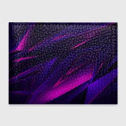 Обложка для студенческого билета Geometry stripes neon