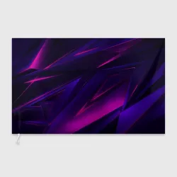 Флаг 3D Geometry stripes neon
