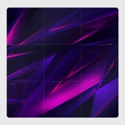 Магнитный плакат 3Х3 Geometry stripes neon