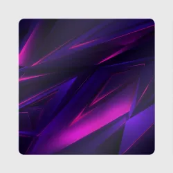 Магнит виниловый Квадрат Geometry stripes neon