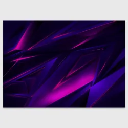 Поздравительная открытка Geometry stripes neon