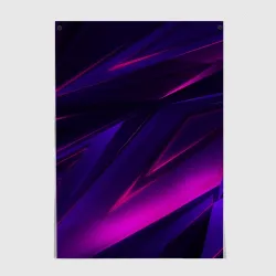 Постер Geometry stripes neon