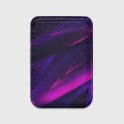 Картхолдер Magsafe магнитный Geometry stripes neon