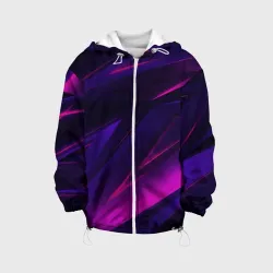 Детская куртка 3D Geometry stripes neon