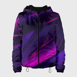Женская куртка 3D Geometry stripes neon