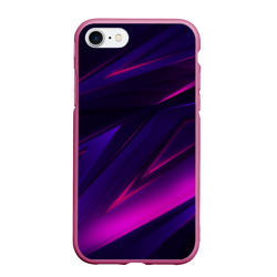 Чехол для iPhone 7/8 матовый Geometry stripes neon