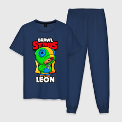 Мужская пижама хлопок Brawl Stars Leon