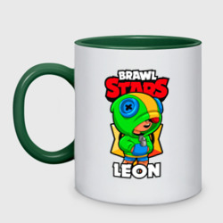 Кружка двухцветная Brawl Stars Leon