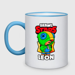 Кружка двухцветная Brawl Stars Leon