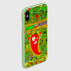 Чехол для iPhone XS Max матовый Plants vs Zombies - фото 2
