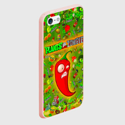 Чехол для iPhone 5/5S матовый Plants vs Zombies - фото 2
