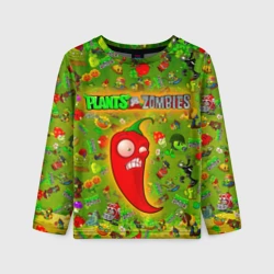 Детский лонгслив 3D Plants vs Zombies