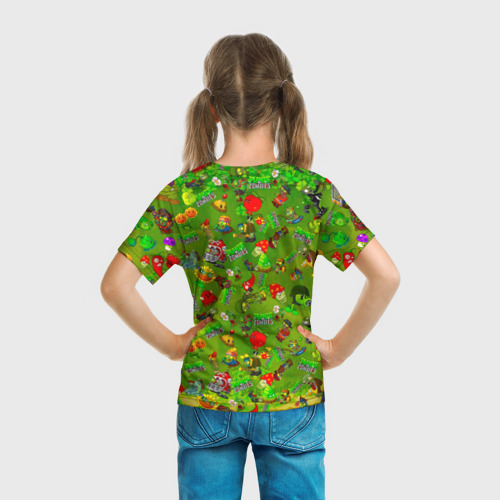 Детская футболка 3D Plants vs Zombies, цвет 3D печать - фото 6