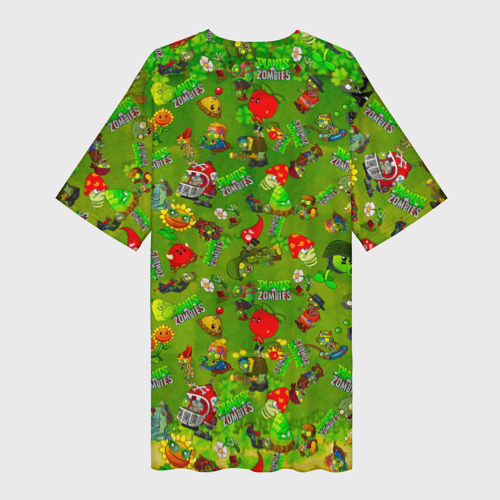 Платье-футболка 3D Plants vs Zombies, цвет 3D печать - фото 2